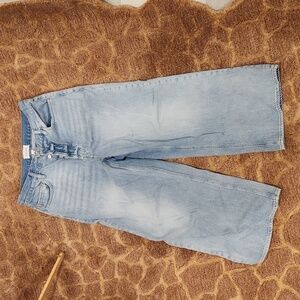 FRAME wideleg cropped denim